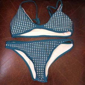 Gorgeous Teal & Pink Geometric Bikini